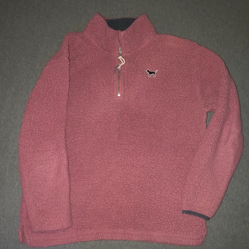 PINK FUZZY PULLOVER